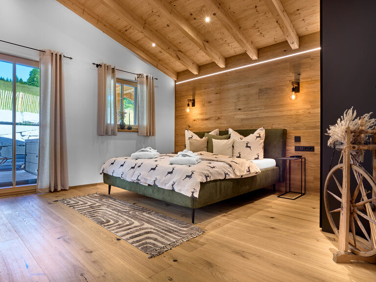 Chalet Rosi Schlafzimmer Doppelbett